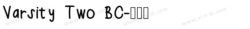 Varsity Two BC字体转换